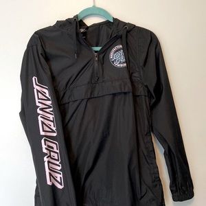 Santa Cruz black windbreaker
